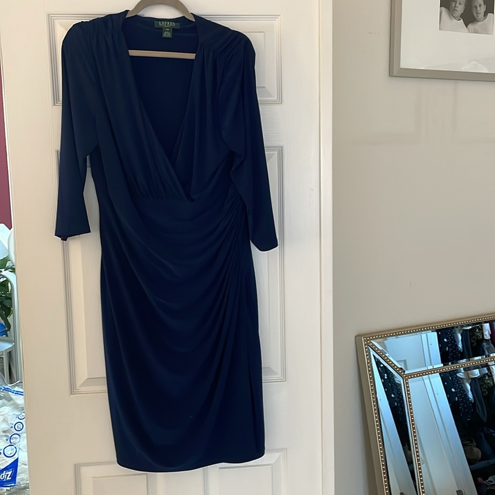 Ralph Lauren Navy Jersey Dress